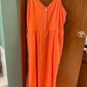 New with tags orange maxi dress
